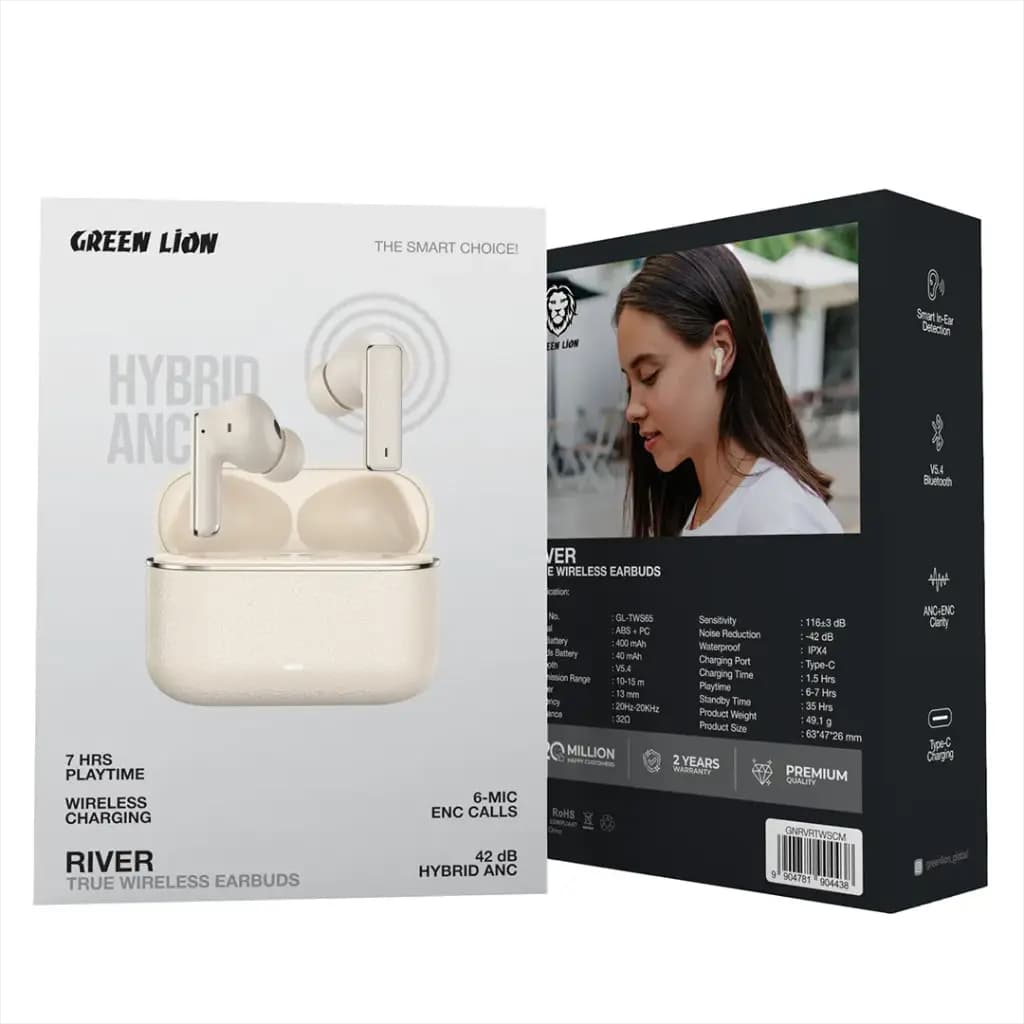 Green Lion River True Wireless Earbuds