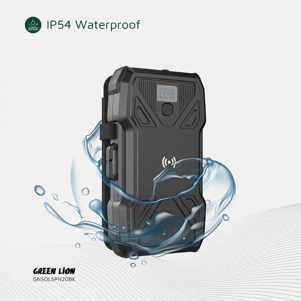 Green Lion Solar 5-Panel 20000mAh Power Bank PD20W
