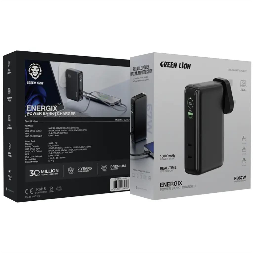 Green Lion Solar Force 20000mAh Power Bank PD 20W