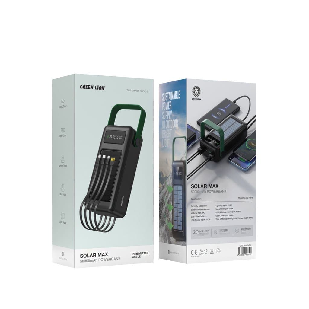 Green Lion Solar Max 50000mAh Powerbank
