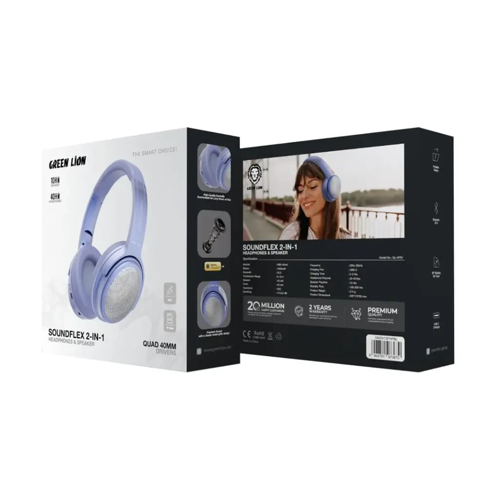 Green Lion SOUNDFLEX 2-in-1 Headphones and Speaker