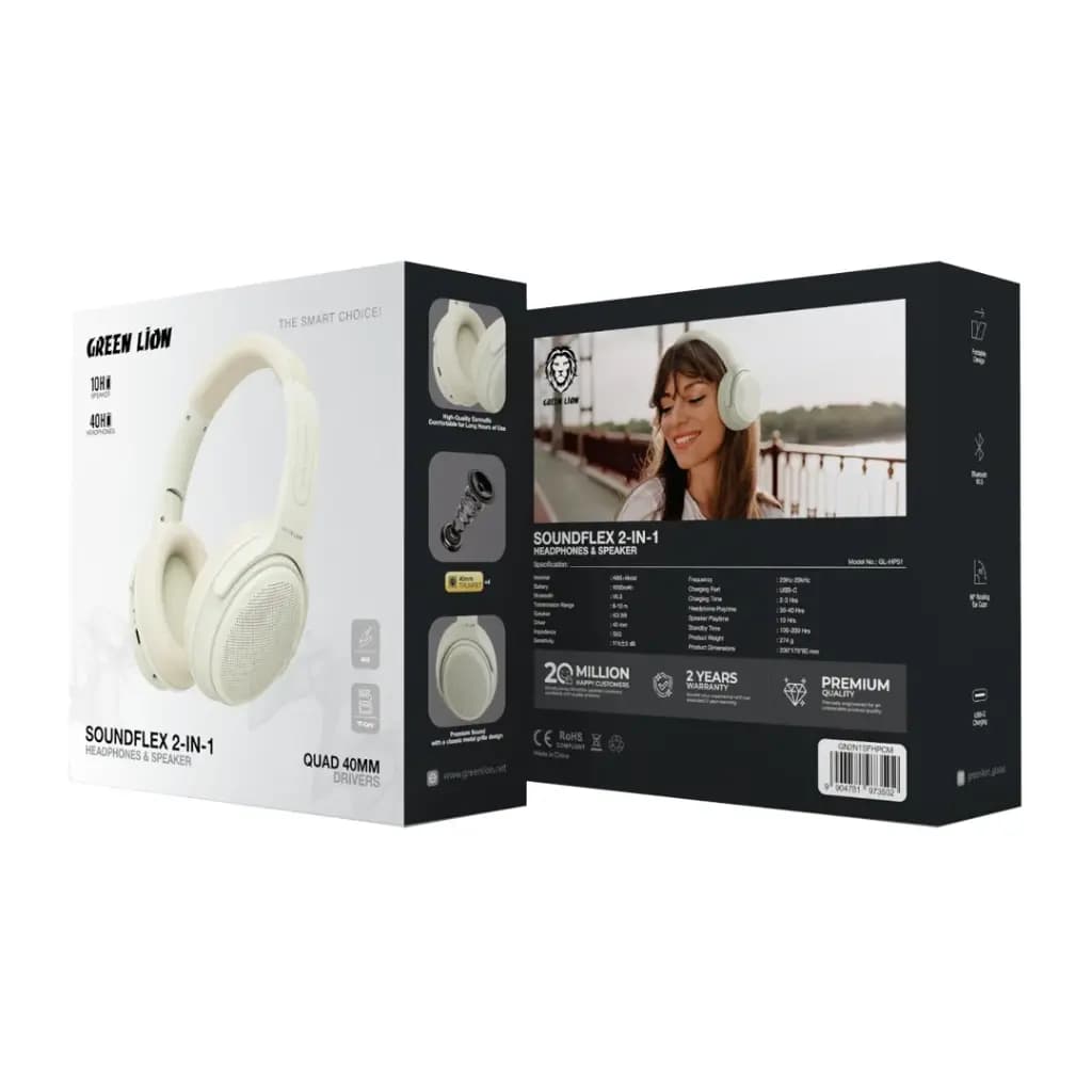 Green Lion SOUNDFLEX 2-in-1 Headphones and Speaker