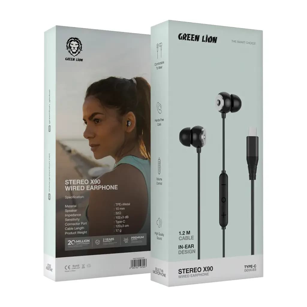 Green Lion Stereo X90 Type C Wired Earphone