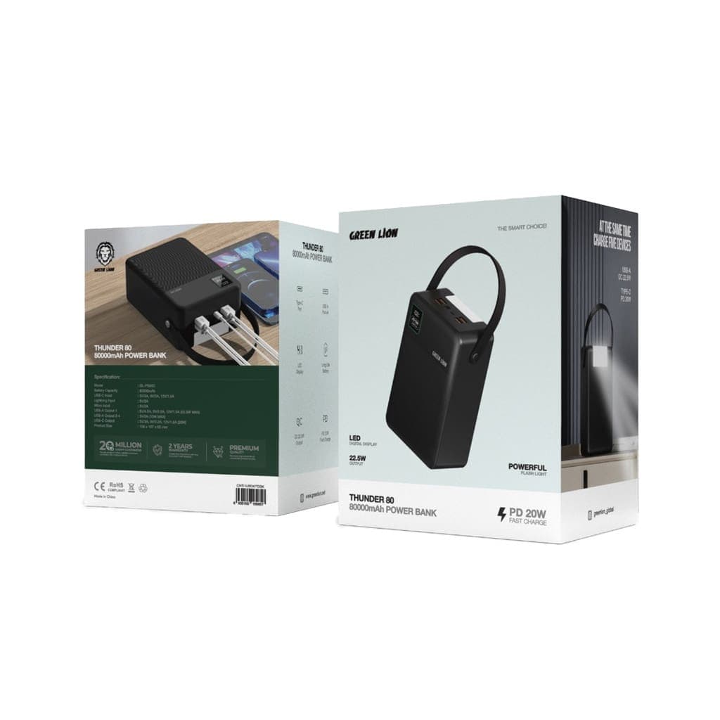 Green Lion Thunder 80 Power Bank