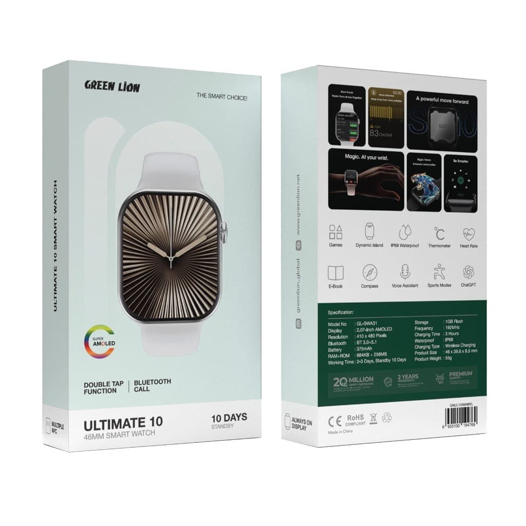 Green Lion Ultimate 10 46MM Smart Watch