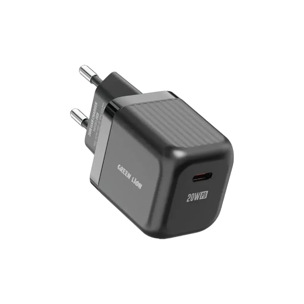 Green Lion Ultra Compact GaN Wall Charger EU Pin USB-C PD 20W