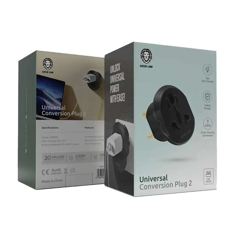 Green Lion Universal Conversion Plug 2 UK