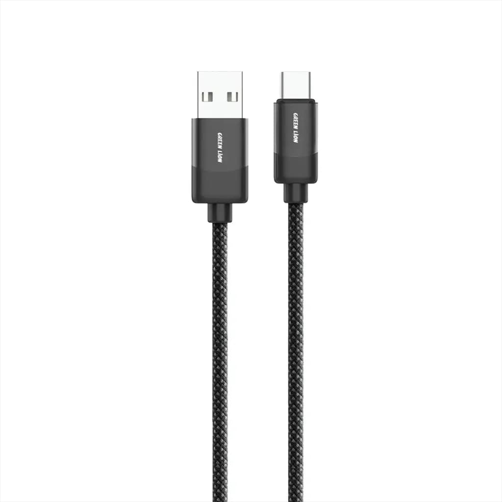 Green Lion USB-A to USB-C Braided Cable 1m 15W