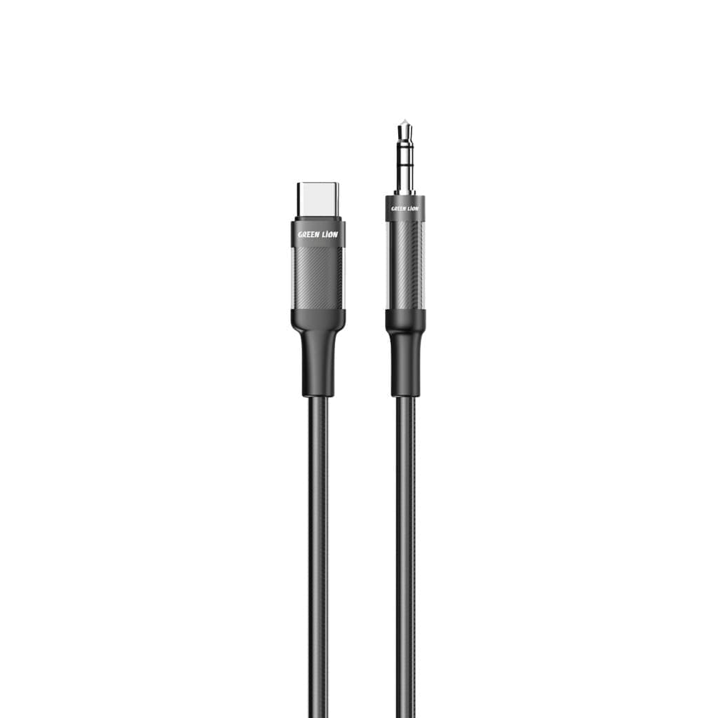 Green Lion USB-C to AUX Braided Cable 1m