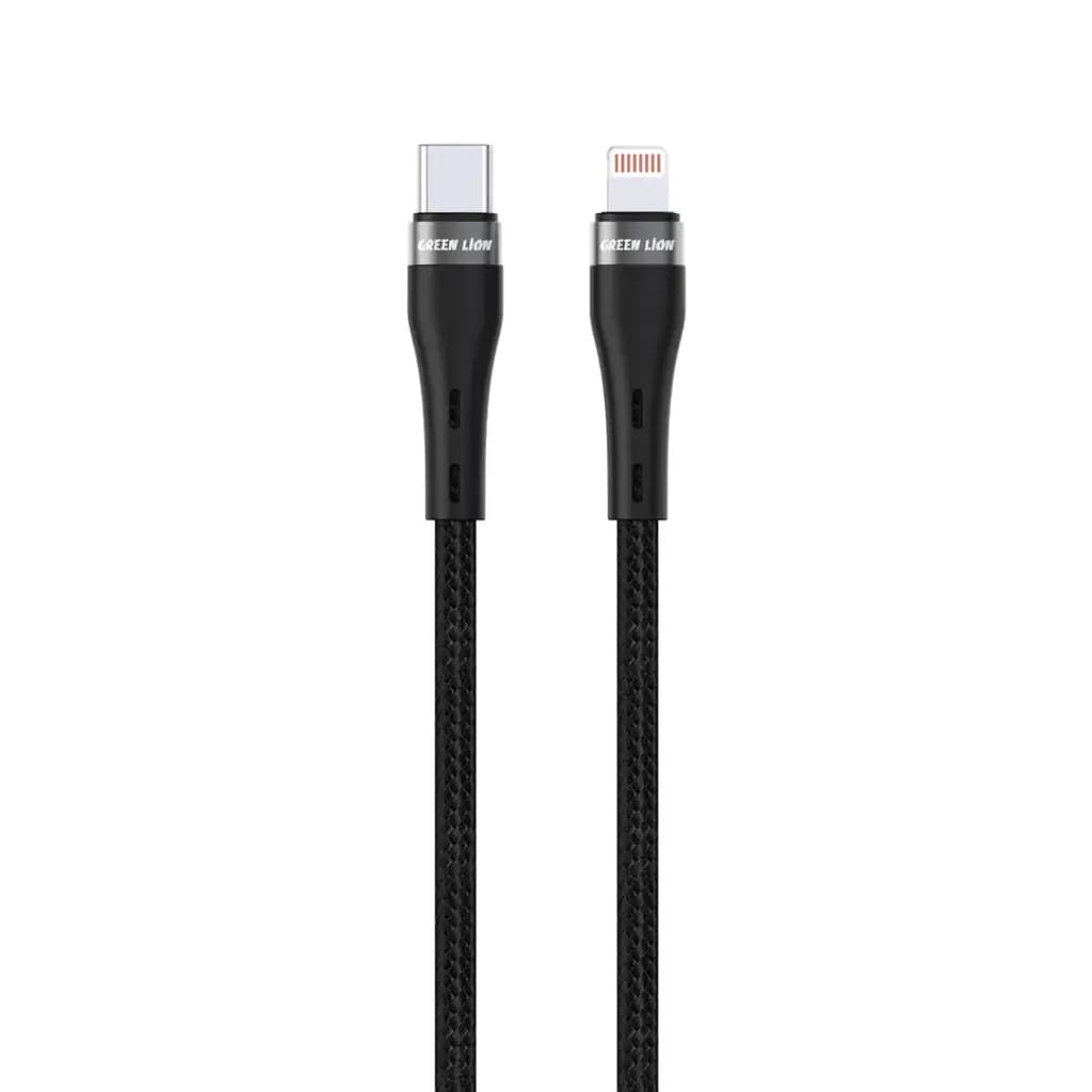 Green Lion USB-C to Lightning Braided Cable 2M