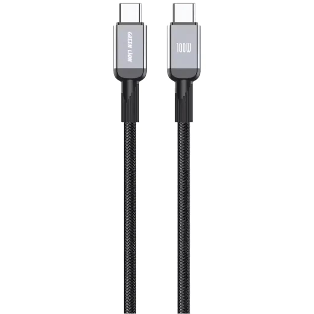 Green Lion USB-C TO USB-C Durable 1m Braided Cable PD 100W