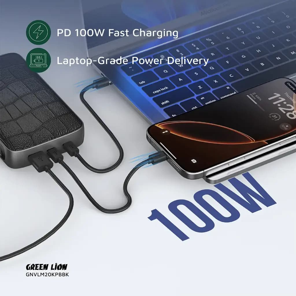 Green Lion VALMONT 20000mAh Power Bank PD 100W