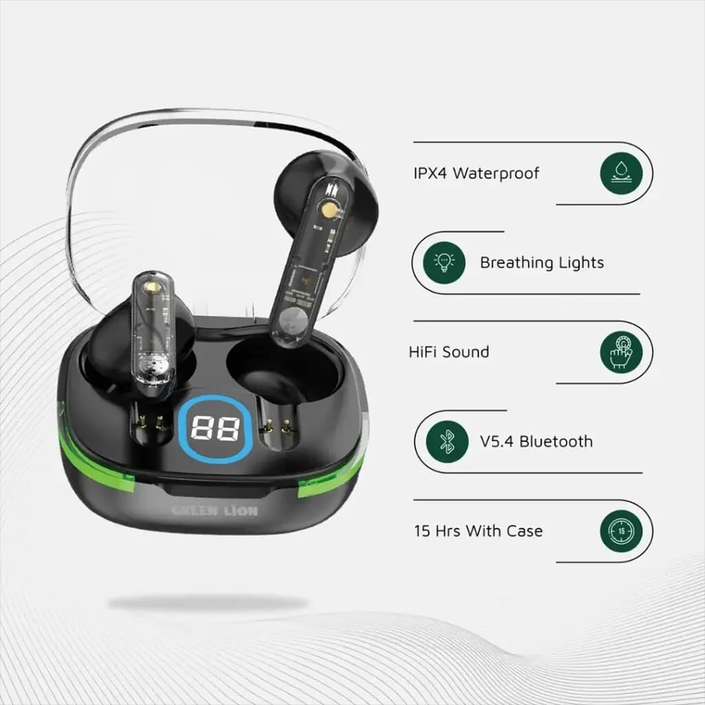 Green Lion Vegas True Wireless Earbuds
