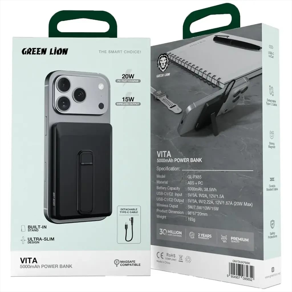 Green Lion Vita Power Bank 5000mAh