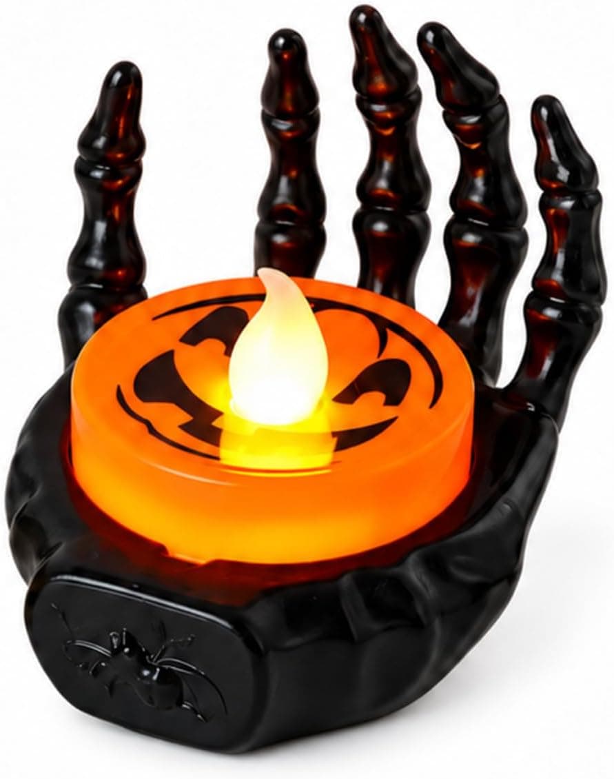 Halloween Skeleton Hand LED Candle Light Decoration