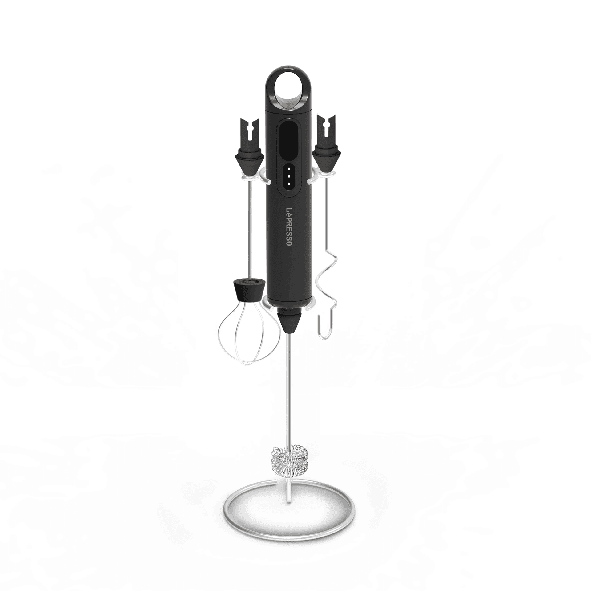 LéPRESSO Handheld Electric Milk Frother Set