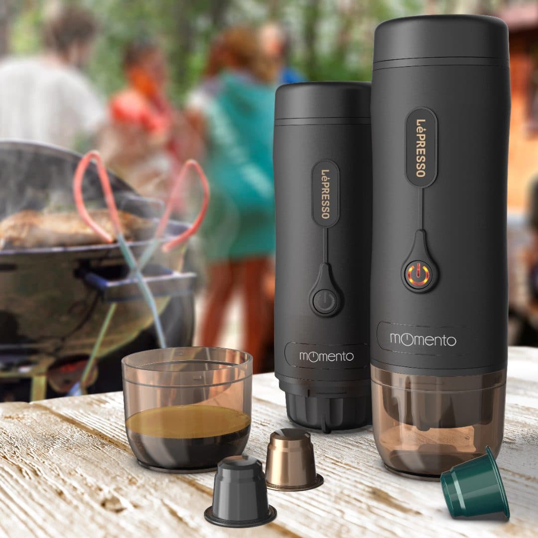 LePresso Momento 2.0 Portable Espresso Ground & Nespresso Compatible