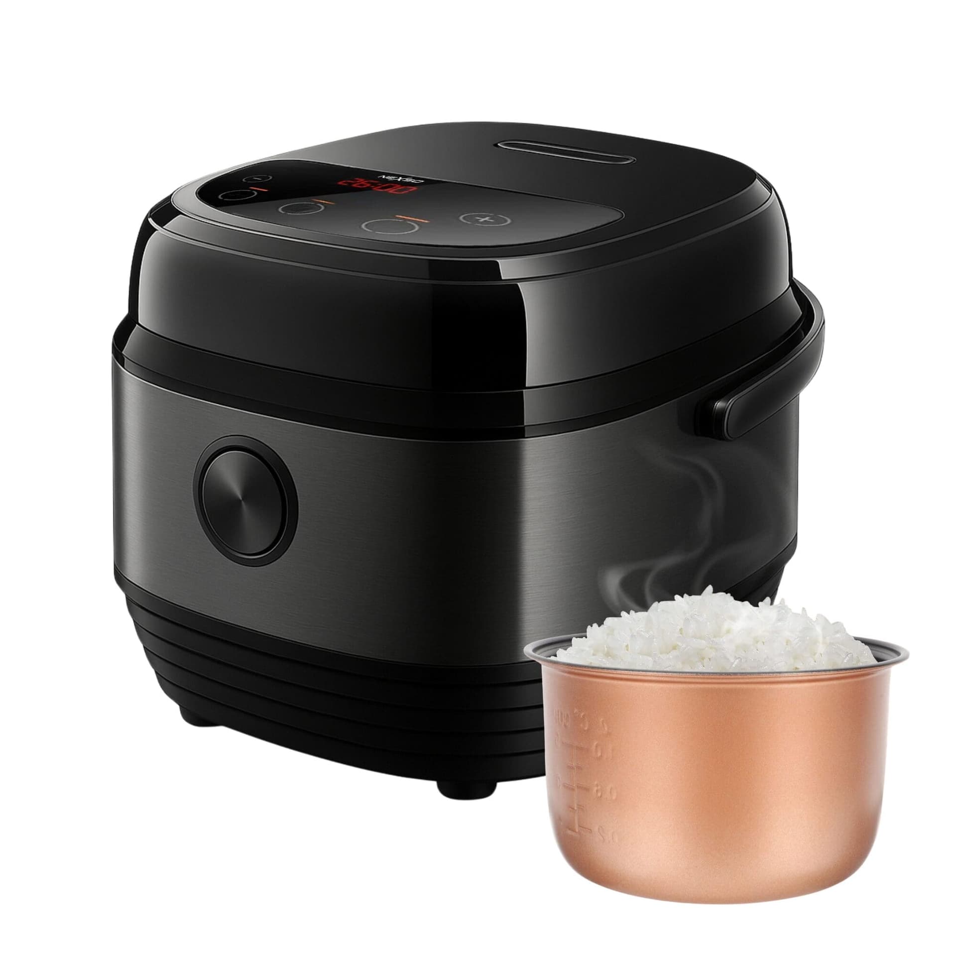 NEXSO Smart Electric Rice Cooker with Non-Stick Inner Pot