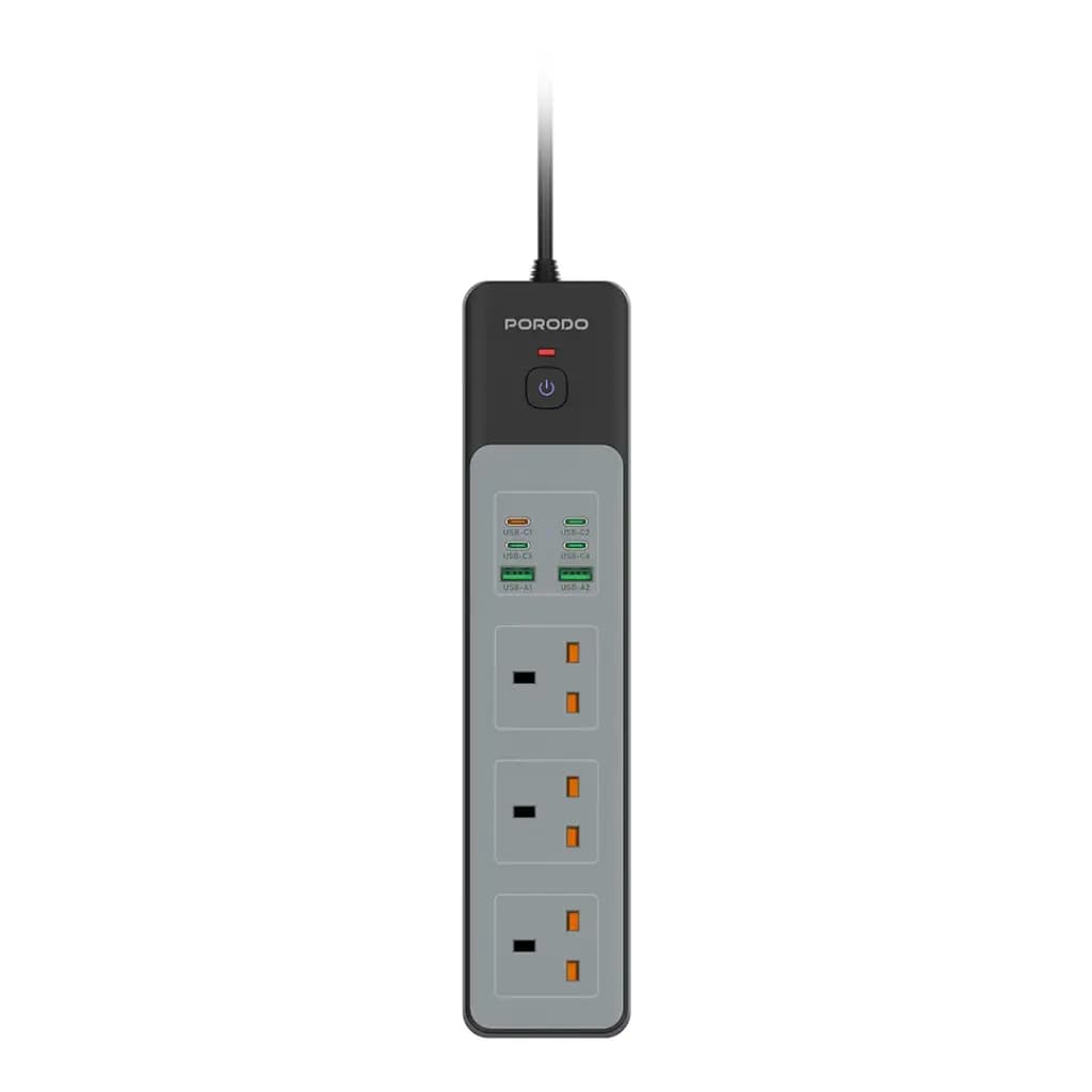 Porodo 3AC 45W 300W Power Strip
