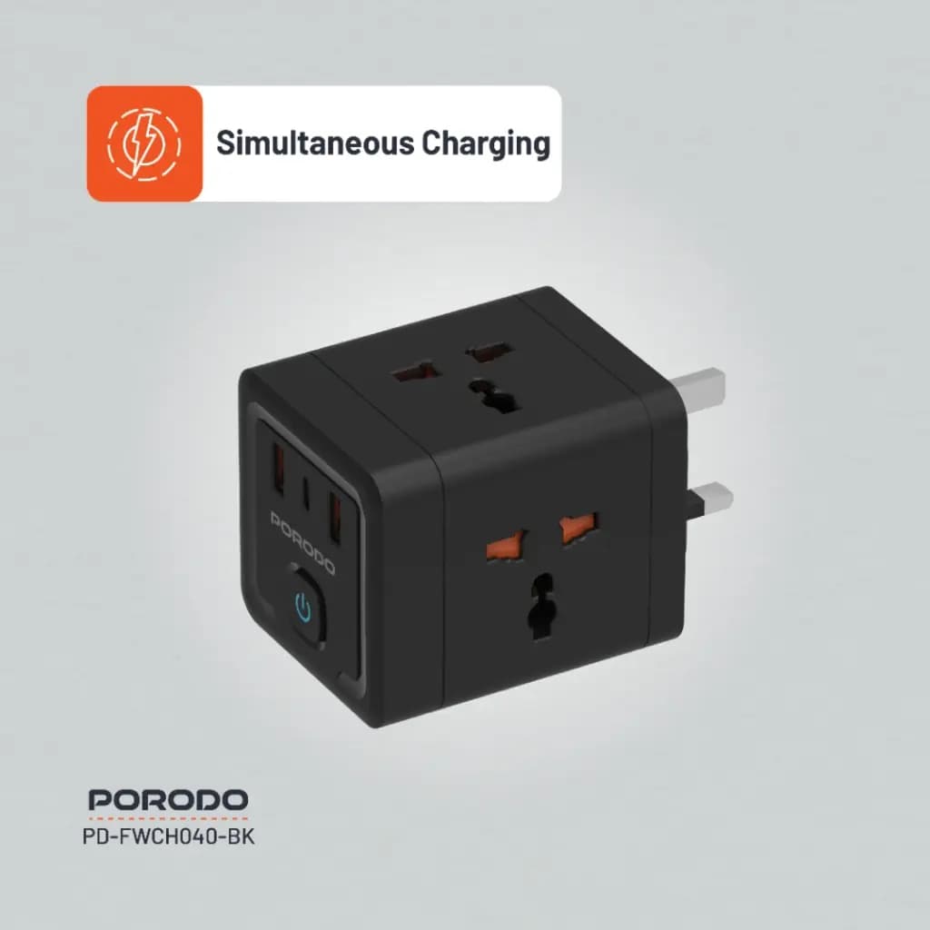 Porodo 4 AC Universal Power Block