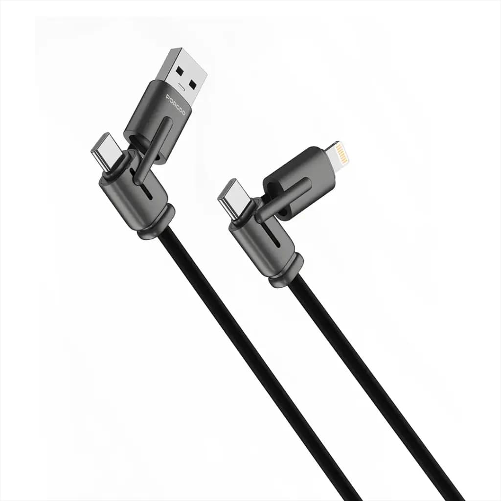 Porodo 4-IN-1 Charging And Data Transfer Cable