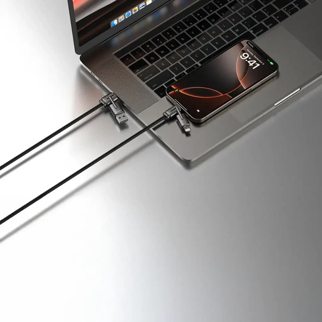 Porodo 4-IN-1 Charging And Data Transfer Cable
