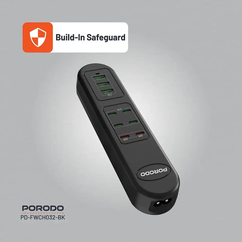 Porodo 50W Multi-Port USB Charging HUB