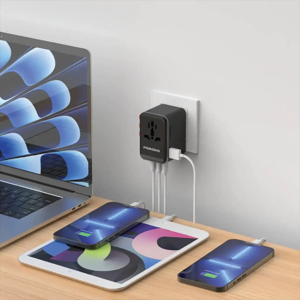 Porodo 5Gbps USB HUB Universal Travel Adapter