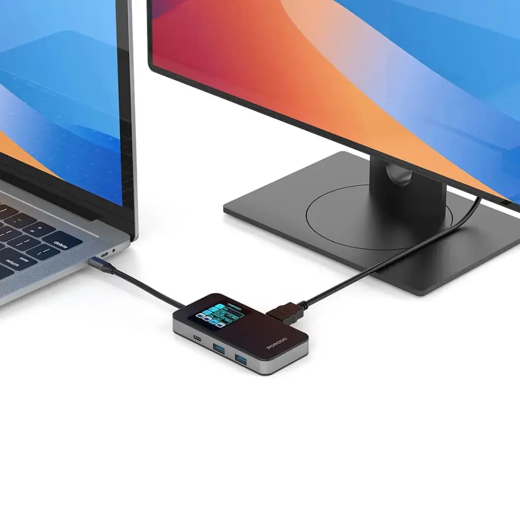 Porodo 6 IN 1 Multi-Port USB-C Hub