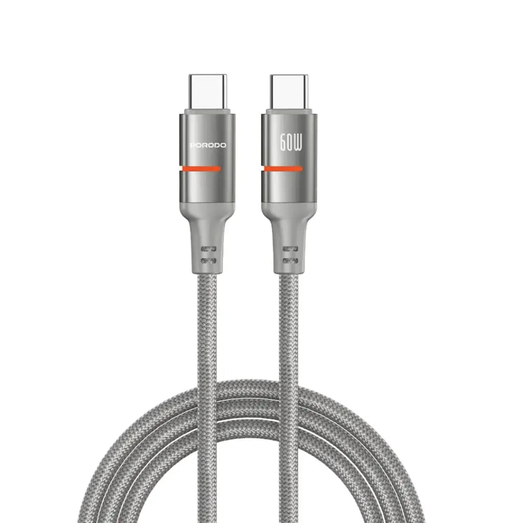 Porodo 60W Type-C to Type-C Braided Cable