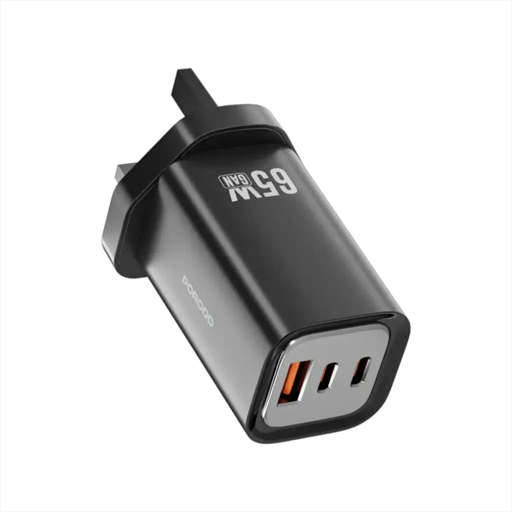 Porodo 65W Triple Output Quick Wall Charger