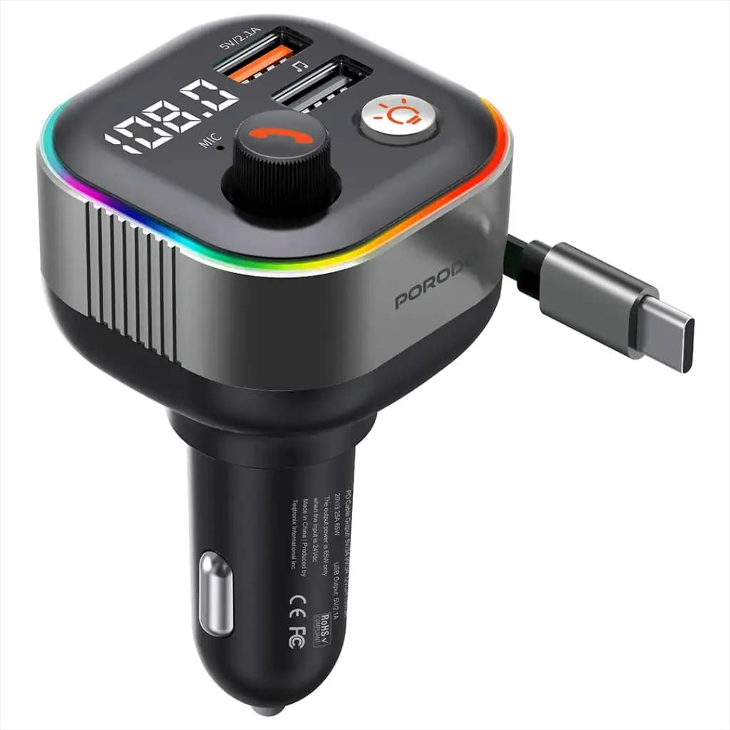 Porodo Audio Boost Bluetooth FM Transmitter