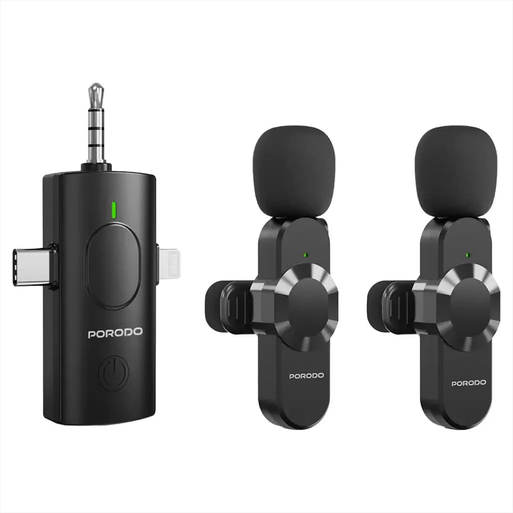 Porodo Audix Elite 3 In 1 Lavalier Microphone
