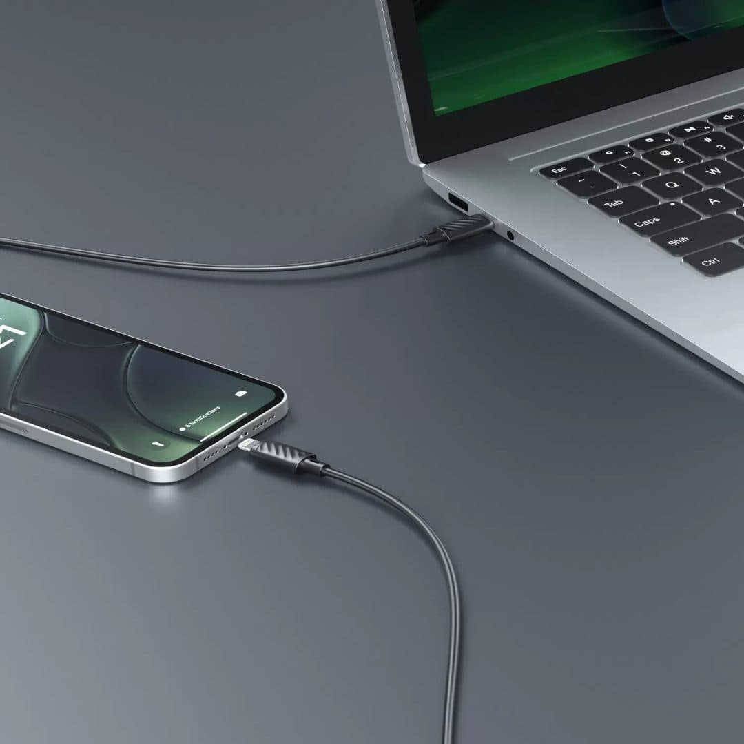 Porodo Blue USB-C to Lightning Data Cable