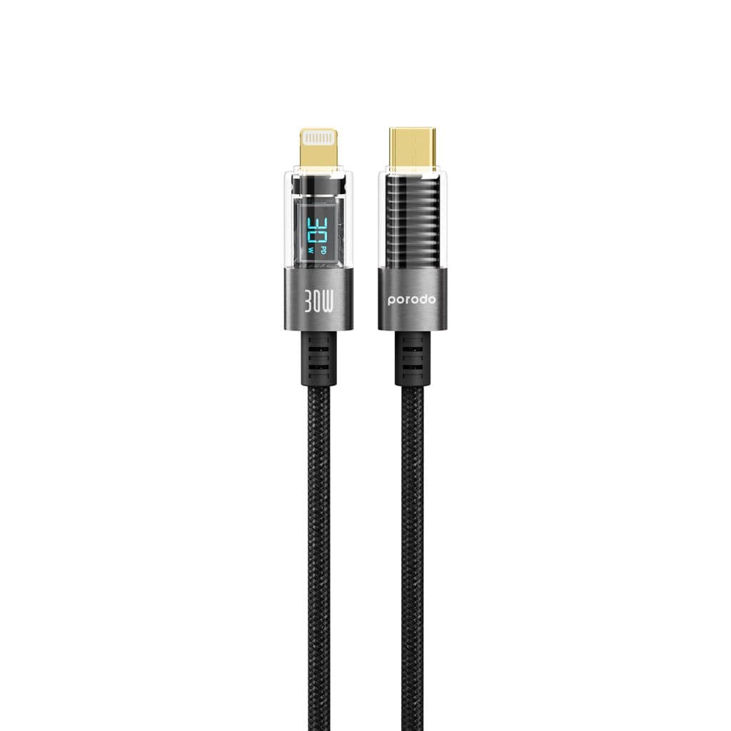 Porodo Braided USB-C to Lightning Cable 4ft