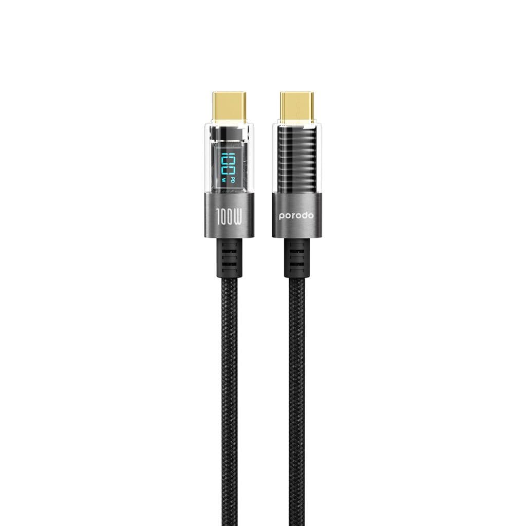 Porodo Braided USB-C to USB-C Cable 4ft
