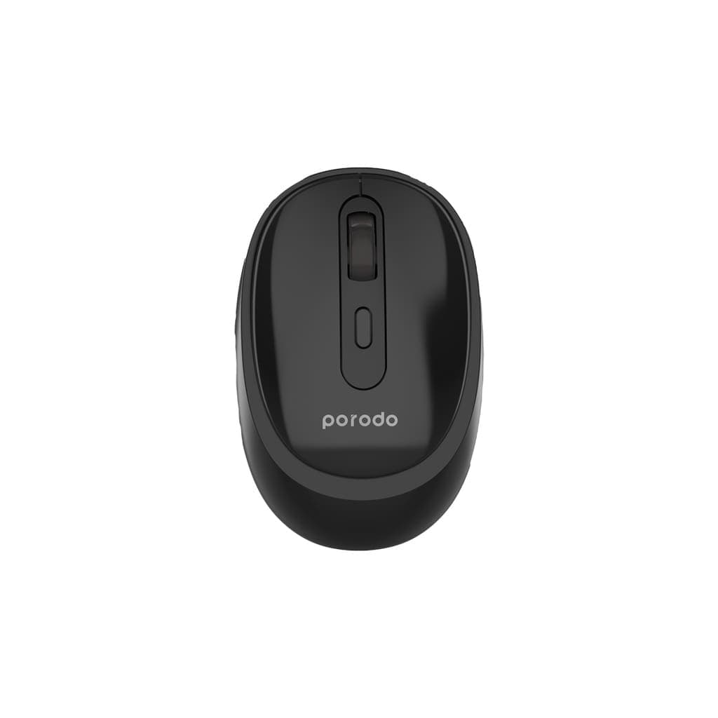 Porodo Dual Mode Wireless Keyboard Mouse Set With Mobile Phone Stand