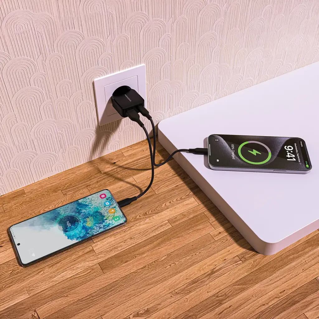 Porodo Dual-Port Mini Wall Charger PD 20W