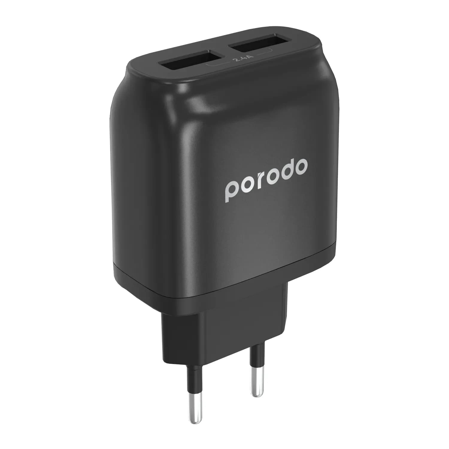Porodo Dual Port Wall Charger Auto-ID 2.4A EU