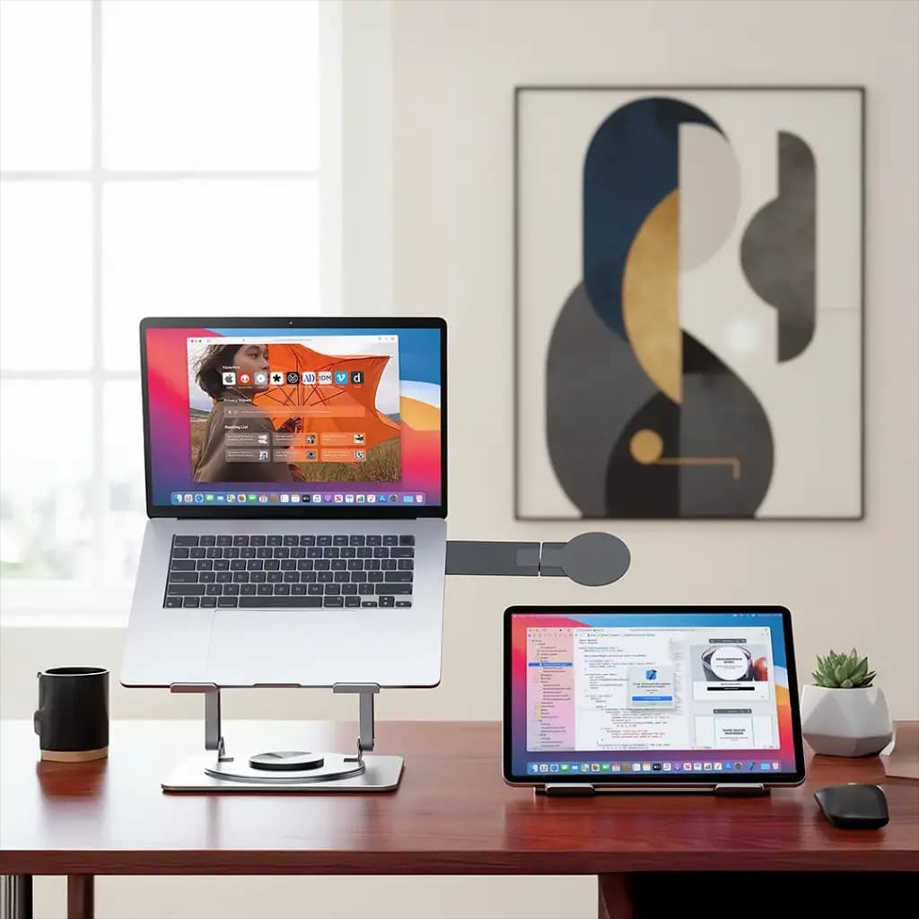 Porodo Foldable 360° Dual-Use Laptop Stand