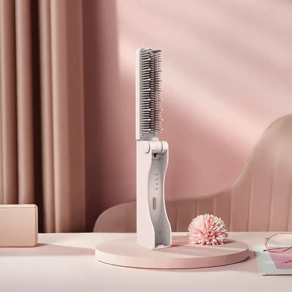 Porodo Foldable Mini Straightener Brush