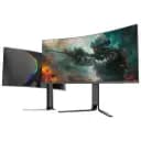 Porodo Gaming 34" Curved Ultra-Wide QHD 200HZ Gaming Monitor with Ergonomic 3-Axis Stand