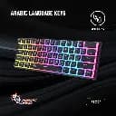 Porodo Gaming 61 Keys Pudding Mechanical Keyboard