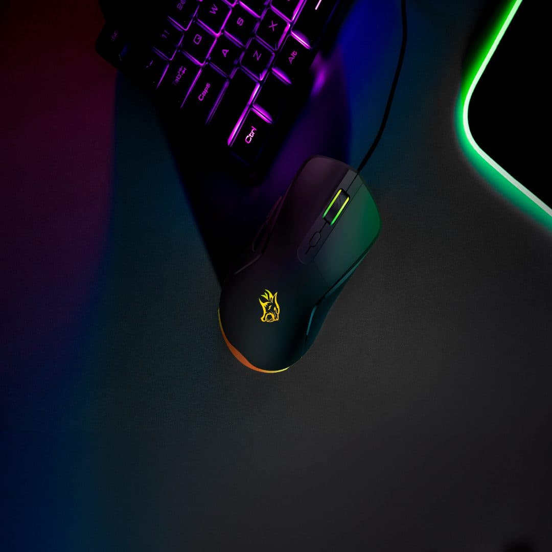 Wired Gaming Mouse with RGB Lighting