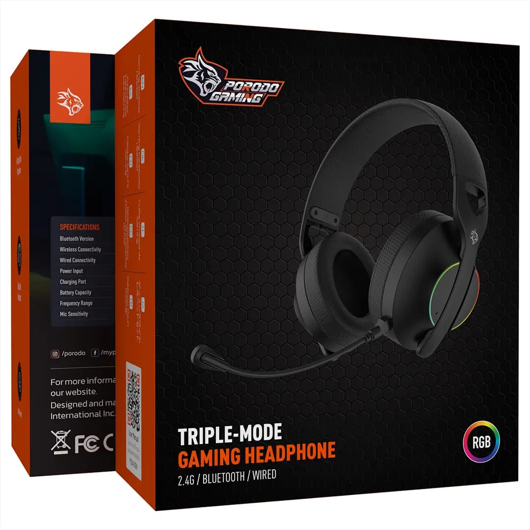Porodo Gaming Triple-Mode Gaming Headphone