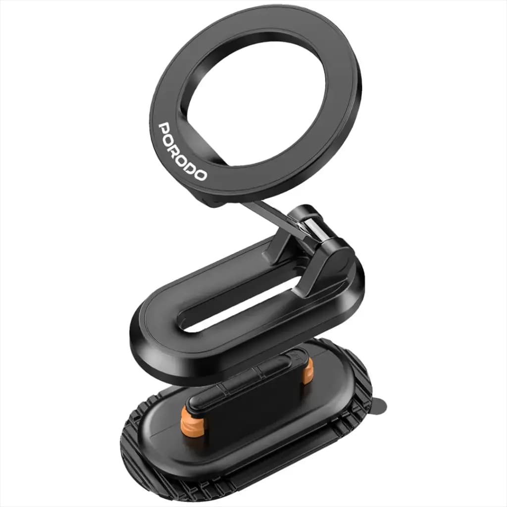 Porodo GripFold MagSafe Rotatable Car Mount 360° Full Rotation