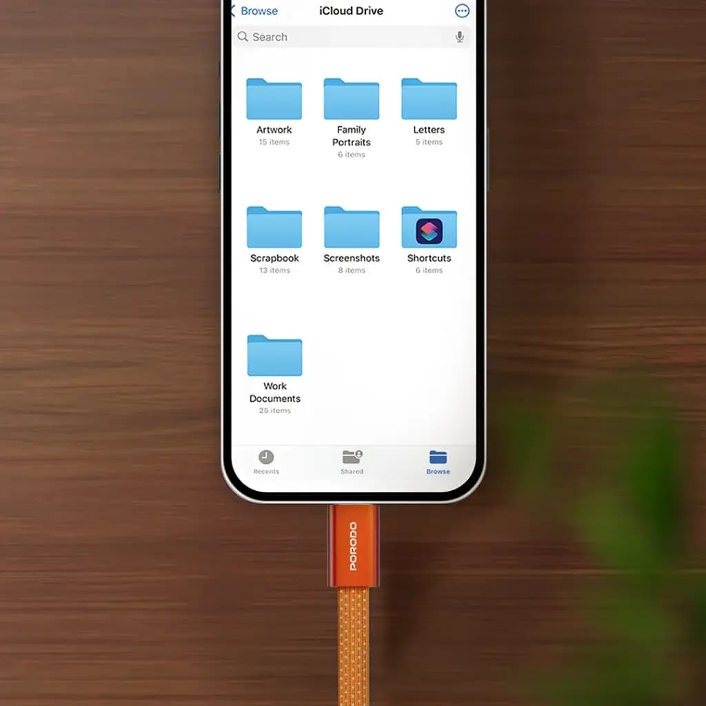 Porodo High-Speed USB-C Braided Cable