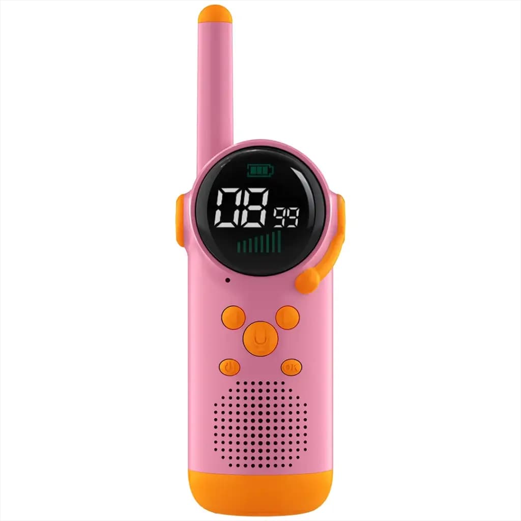 Porodo Kids Dual LCD Walkie Talkies with Flashlight & Keypad Child Lock
