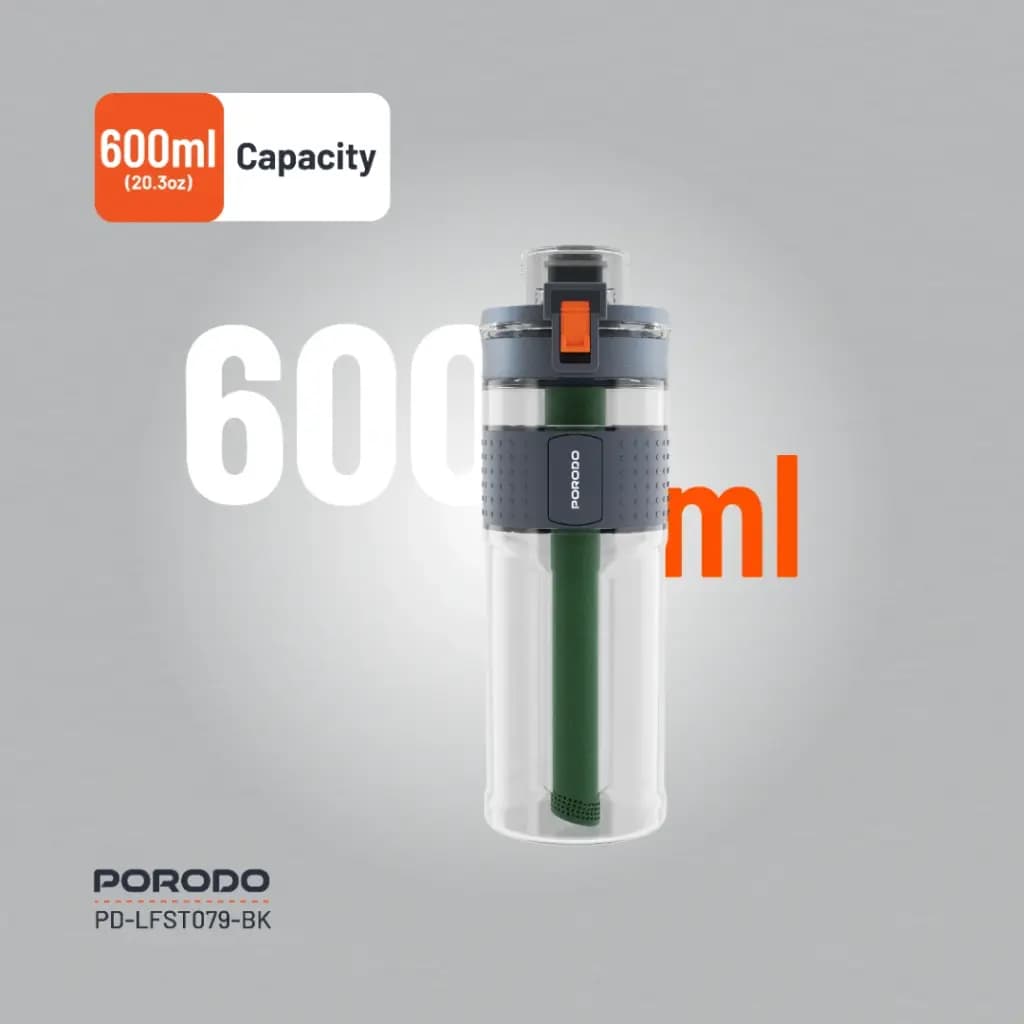 Porodo Lifestyle 2-Stage Filtration Water Bottle