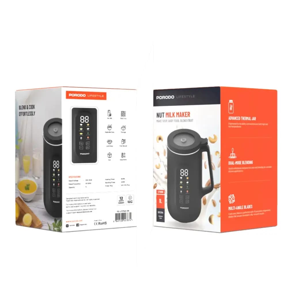 Porodo Lifestyle 800W Nut Milk Maker